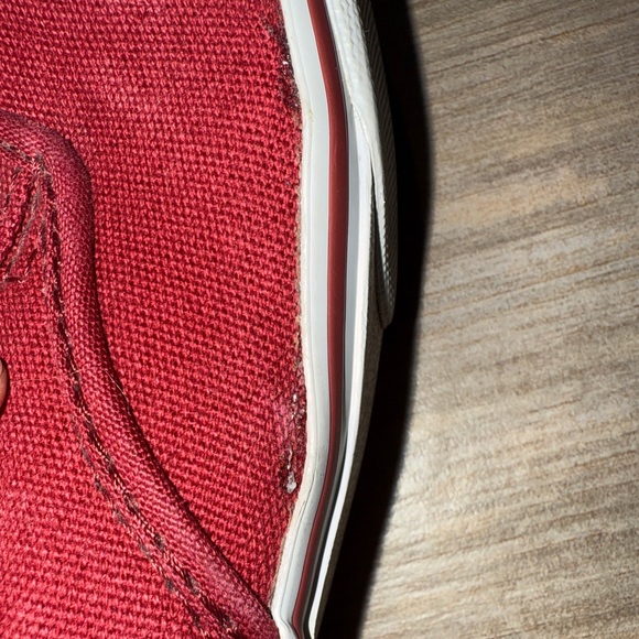 Men’s used Burgundy Vans canvas with cork size 9.5 - great condition - no box - Picture 9 of 9